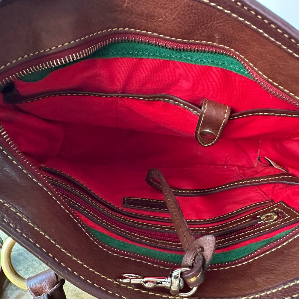 Dooney & Bourke Florentine Leather Satchel - Picture 3 of 6